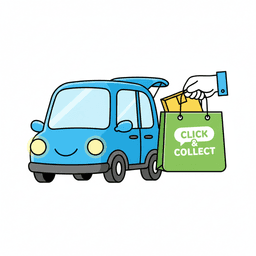Click and Collect: Bestellung online aufgeben, Plakette vor Ort abholen