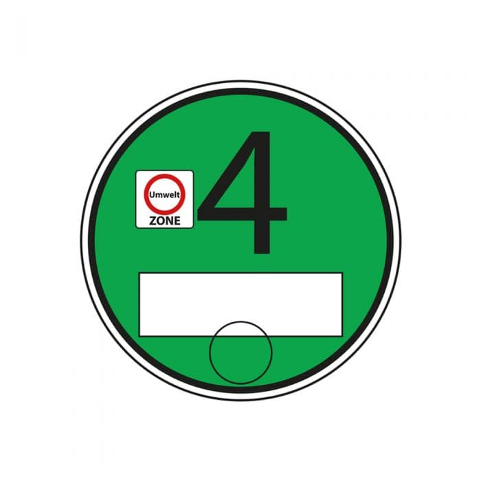 Deutsche Umweltplakette grün